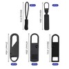 16 Pcs Zipper Pulls, 5 Types Replacement Zipper Puller Tabs