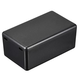 sourcing map Dustproof Mini Junction Box 60 x 36 x 25 mm ABS for Electrical Projects Black Pack of 3