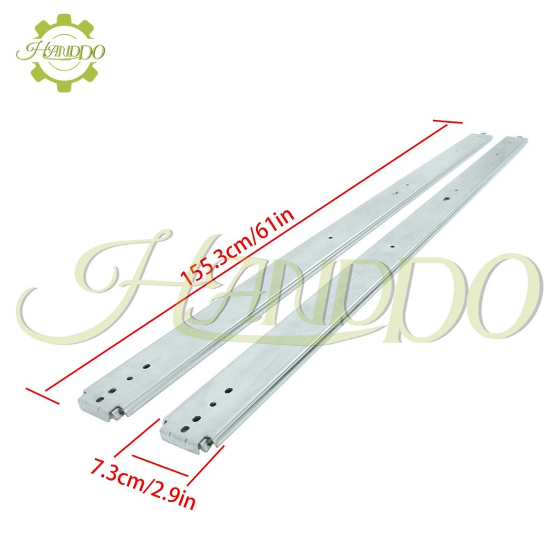 Handdo 1Pair Heavy Duty Drawer Slides 60 Inch 500 lb