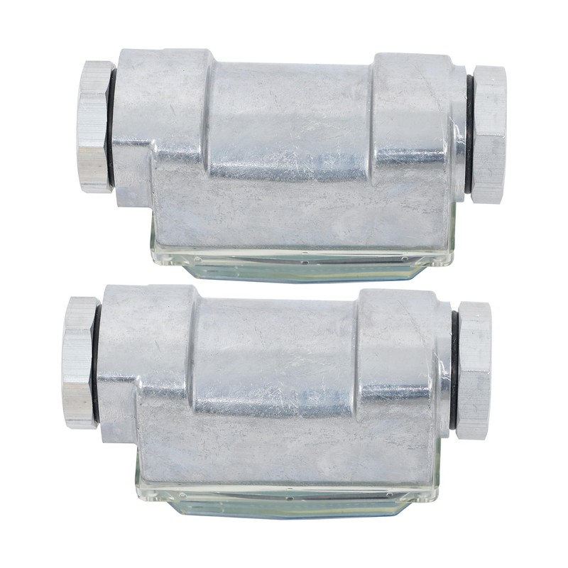waltyotur 2PCS 1 Inch Digital Fuel Flow Meter, 2.6-26 GPM