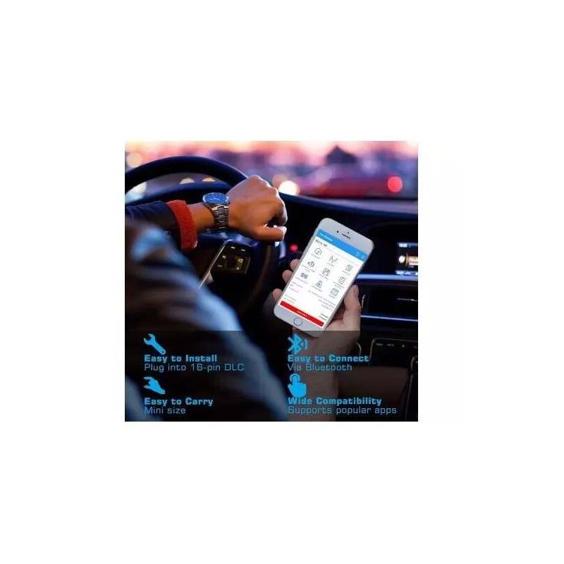 Veepeak Mini Bluetooth OBD2 Scanner OBD II Car Diagnostic Scan