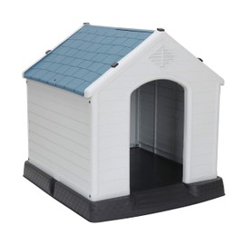 ZenStyle Dog House Medium/Small Pet Kennel Waterproof & Ventilate Shed with Air Vents & Elevated Floor for Outdoor & Indoor