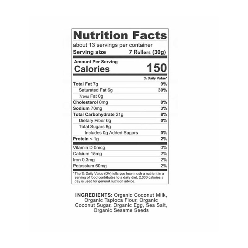 Organics Coconut Crispy Rollers (14.1 oz.)