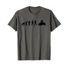 Funny Snowmobile Gift Men Women Cool Snowmobiling Evolution T-Shirt