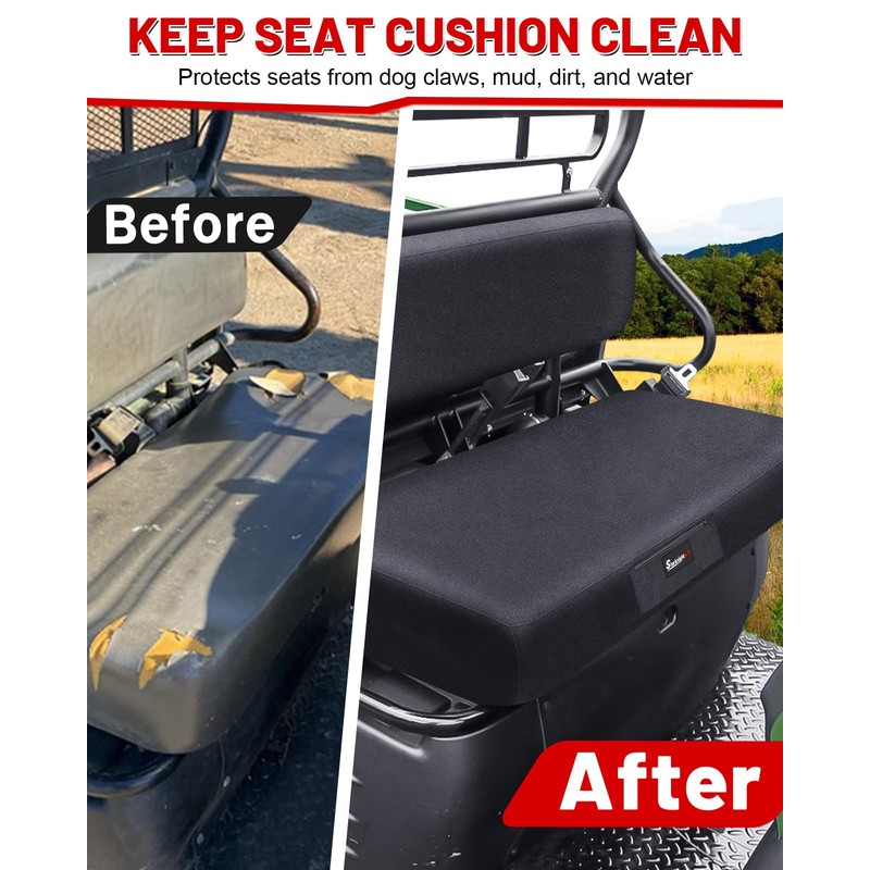 StarknightMT Mule Bench Seat Cover Compatible with Kawasaki Mule 600/610