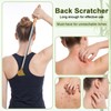 NAFJYR 2PCS Bamboo Handles Back Scratcher, Extendable Portable Travel Wooden