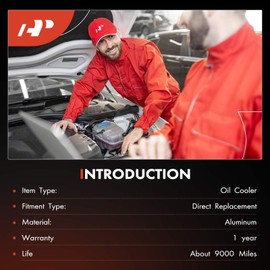 A-Premium Engine Oil Cooler Compatible with Volkswagen Jetta Passat 2014-2021 Golf GTI 2015-2020 Tiguan Atlas 2018-2022 Beetle 2014-2019 1.8L 2.0L Petrol