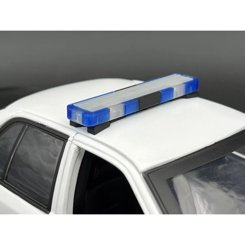LED Ready Lightbar 1/18 LED Ready Whelen Edge Lightbar Blue