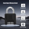Diyife 4-Digit Combination Padlock, Heavy Duty Combination Lock with Anti-Freeze