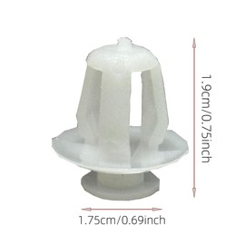 Tuqiang 10 Stück Rivets en plastique pour voitures Clip de rivet Fixation de doublure d'aile Rivet de fixation de carrosserie Fixation universelle Autoverriegelung (Stil 149)