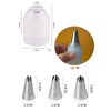 1M 2D 2F Piping Tip and Coupler,Star Tips for Piping