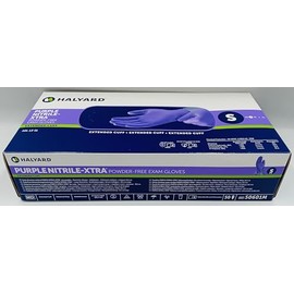 Purple Nitrile-Xtra Powder-Free Examination Gloves – Small – Box of 50 | Durable, Latex-Free Medical Gloves