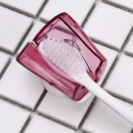 3Pcs Multicolor Toothbrush Holder Travel Toothbrush Head Covers with Suction CupBathroom Wall Mount Suction Cup Rack Dustproof Cap Cover for Bathroom Portable Wall Mount Toothbrush Holder Accessories