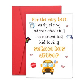 School Bus Driver Appreciation Gifts for School Bus Driver Gifts for Men Women Bus Driver Appreciation Gifts Bulk Thank You Card for School Bus Driver Card Gifts Ideas,Bus Driver Christmas Gifts