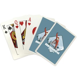 Lantern Press Breckenridge, Colorado, Snowboarder Jumping, (52 Playing Cards, Poker Size Card Deck with Jokers)