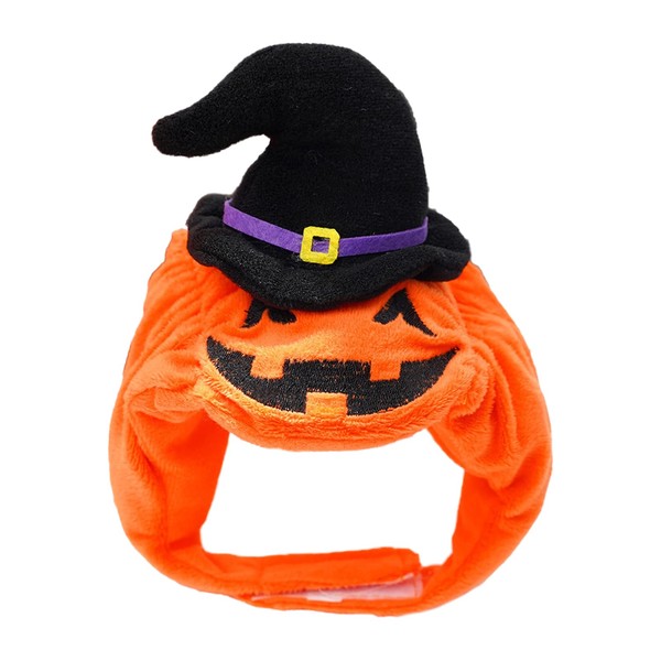 YZZT Halloween Pumpkin Hat for Pets, Comfortable and Adjustable Made