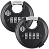 HOX Combination Lock, 4 Digit Disc Padlock with 3/8 Inch
