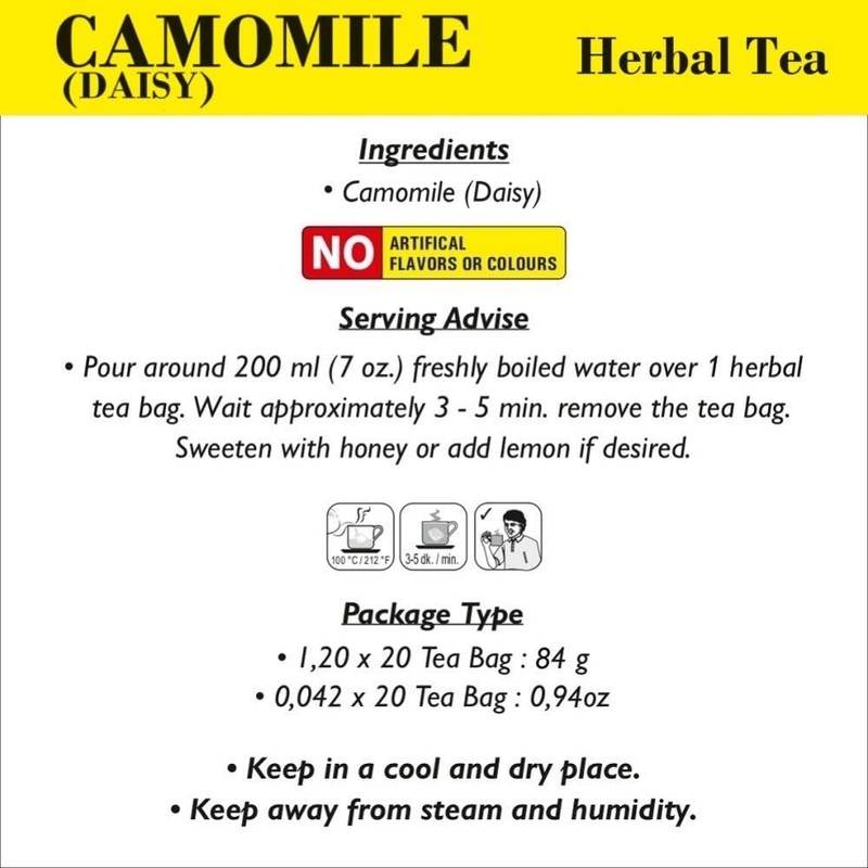 Chamomile (Daisy) Tea from Tisan - 2 boxes total 40