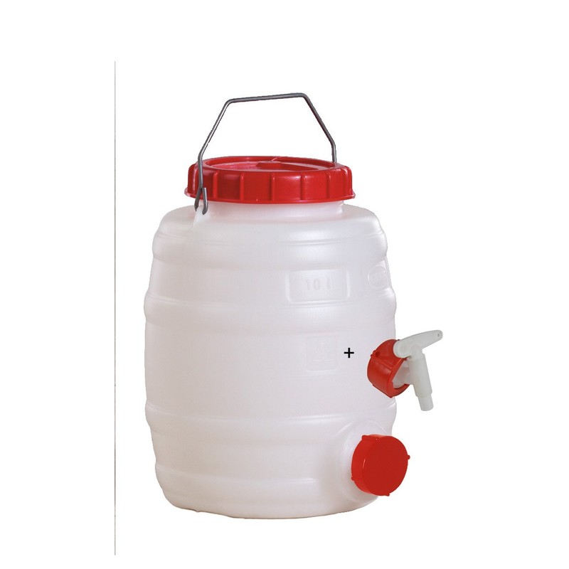 Graf Drinks Barrel 10 Litres Round with Outlet Tap NW