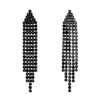 Clearine Tassel Earrings for Women Long Drop Rhinestone Crystal Dangle