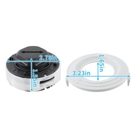 CARBBIA 3PCS C3-2 Trimmer Head Spools 4006 710 2106 with Base Cover Compatible with Stihl FSA 57 Trimmer Head Spool 4006 710 2126 4006 710 214 4009 710 4304 4006-710-2106 4006-710-2126 4006-710-2140