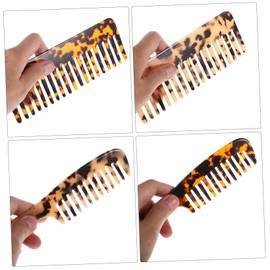 Healvian 4pcs Marble Comb Detangle Curly Hair Comb Hairdressing for Women Fine Hair Tooth for Knots