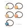 JewelVOX Hair Accessories, Square Motif, Shell, Bijou, Dome, Hair Pony,