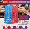 56Pcs Thread Checker, Nut and Bolt Thread Checker Standard and