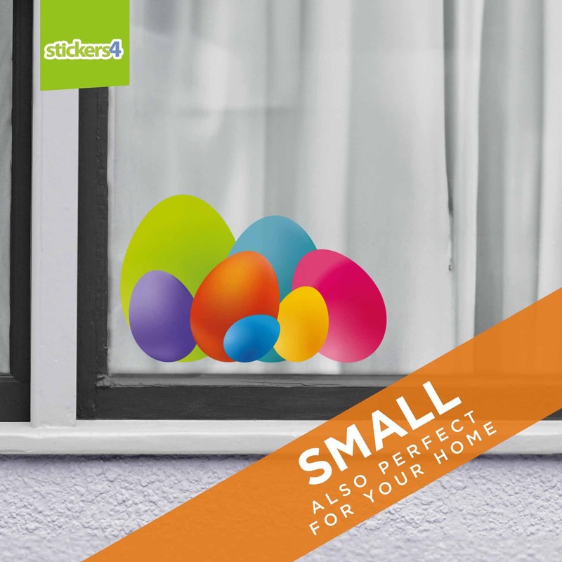 Easter Decorations - Easter Window Stickers - 2 x Small