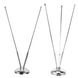 VILLFUL Small Flag Stands Pcs Metal Flag Poles Bases Desk Flagpoles for Office Decor and Events