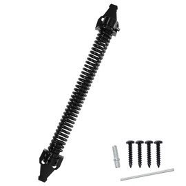 13 inch Self Closing Gate Door Spring Hardware for Wooden and Vinyl Fence with Adjustable Tool,Steel,Black