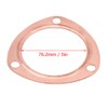 2pcs 3inch Copper Header Exhaust Collector Gaskets Reusable for SBC