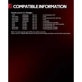 Torchbeam Front Struts Amortiguadores Delanteros Shocks Absorber Replacement for Dodge Charger 2012-2017 2019-2023 172665 * 2