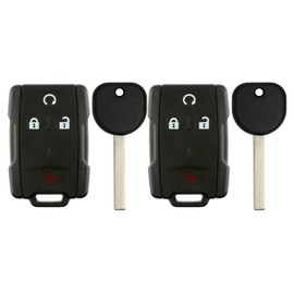 2X New Replacement Keyless Key Fob Remote Compatible with & Fits for Chevy GMC GM M3N 32337100 B116 PT