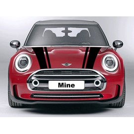 The Pixel Hut Black Hood Stripes for Mini Clubman - 2015 to Current - Exact Fit No trimming