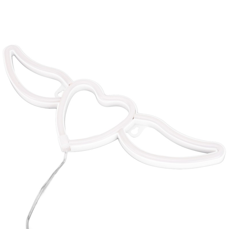 Heart Shaped Neon Light Safe Energy Saving Dual Power Heart