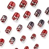 Independence Day Press on Nails Short Square Fake Nails American