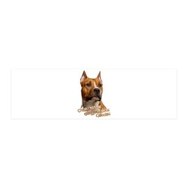 CafePress Pit Bull 20x6 Wall Decal, Vinyl Wall Peel, Reusable Wall Cling