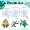 3Pcs Animal Resin Molds, Turtle Frog and Lizard Shapes Silicone