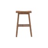 BOWERY HILL Backless Saddle Bar Height Stools - Barnwood Wire-Brush