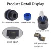 PENGLIN Waterproof RJ11 Coupler(5 Pack) Telephone Line Cable 6P6C Connector,CAT3
