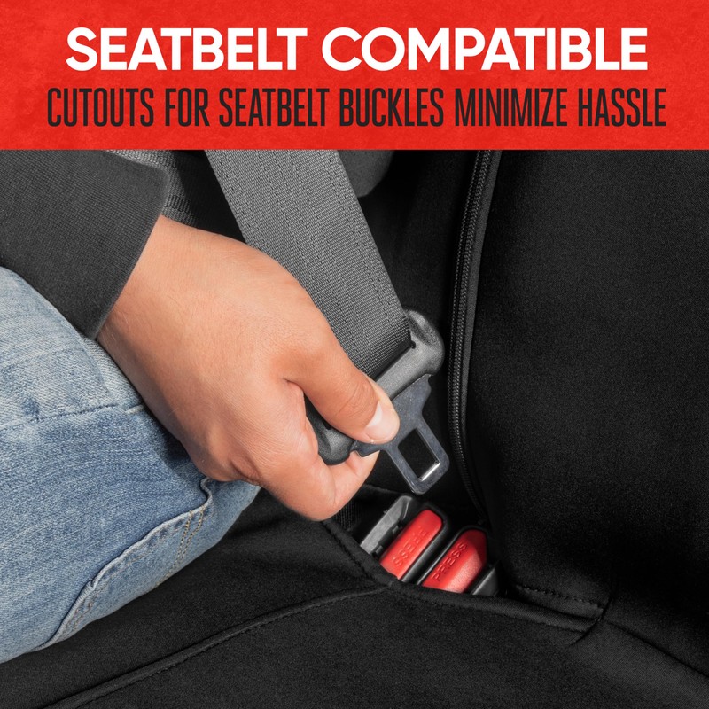 Motor Trend SpillGuard Waterproof Rear Split Bench Seat Covers for