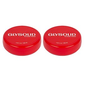 Glysolid Glycerin Skin Cream - Thick, Smooth, and Silky - Trusted Formula for Hands, Feet and Body 3.38 fl oz (100ml Jar) - 2pack