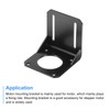 sourcing map Motor Bracket Motor Mounting Holder 68x65x68mm Black for