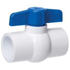 Homewerks VBVP40E4B PVC Ball Valve Fittings, 0.75-Inch, Blue