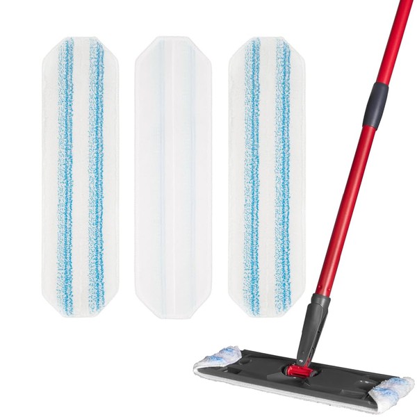 Premium Mop Pads for O-Cedar H2prO Only, Washable Reusable Microfiber