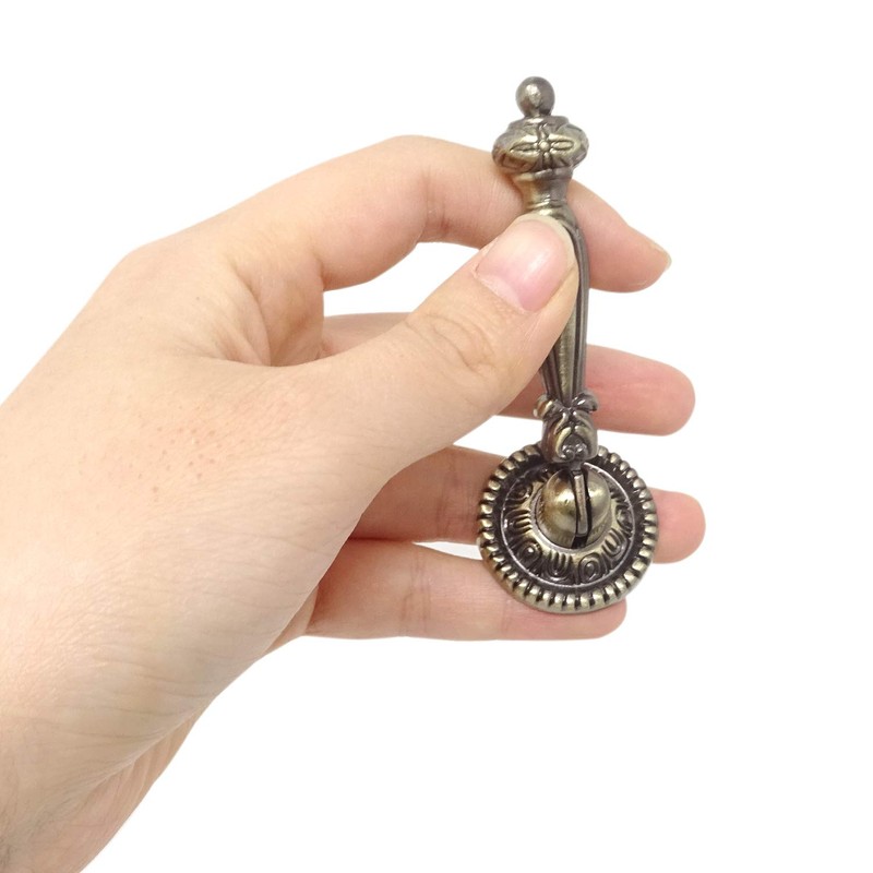 Honbay 2PCS Antique Style Bronze Metal Drawer Tear Drop Cabinet