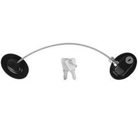 Bebé Profesional Seguridad Infantil Ventana Refrigerador Apertura Seguridad Cable Cerradura de Puerta(Negro)