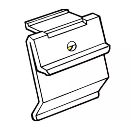Unbranded Gondola Sign Holders Shelf Clips- Self Piercing-Retai