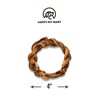 HAPPY PET MART Braided Bully Stick Rings for Dogs. |